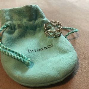 Tiffany Goldoni Heart Band Ring